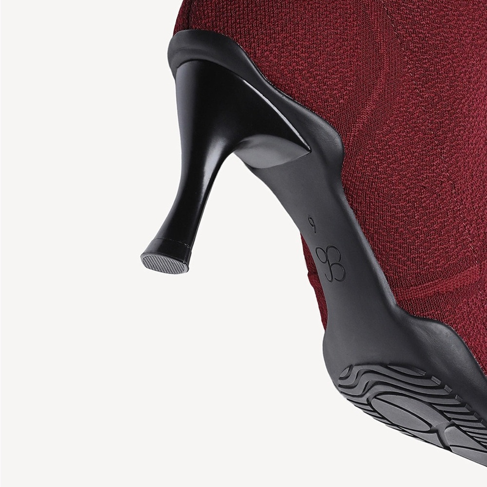 Cosy Island Burgundy Pointed Toe Heeled Long Boots- Brand New - Picture 4 of 15